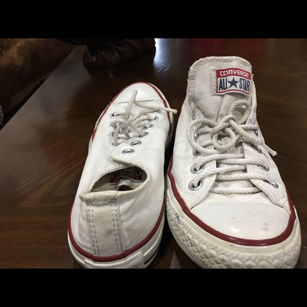 All-white converse